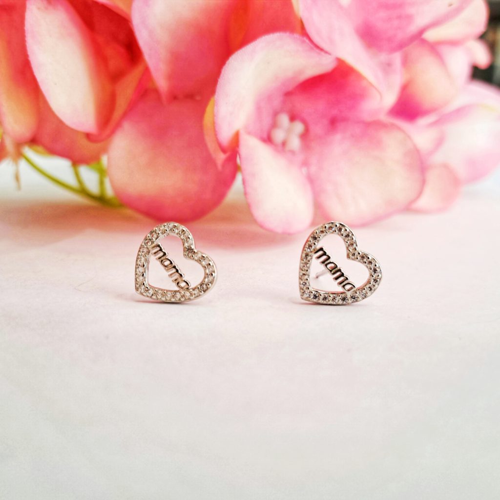 Pendientes de plata dia de la madre