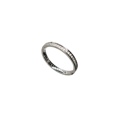 El Anillo Aura de plata, es un anillo fabricado en  plata de ley 925, con todo en aro lleno de circonitas transparentes esto le da un brillo espectacular para las amantes de la luz. Características  del Anillo Aura de plata : Ancho de aro: 2.5 mm Espesor del aro: 1.7 mm Plata de Ley 925 Descubre el brillo espectacular del Anillo Aura de plata, diseñado en plata de ley 925 con circonitas transparentes. Ordena el tuyo hoy mismo!